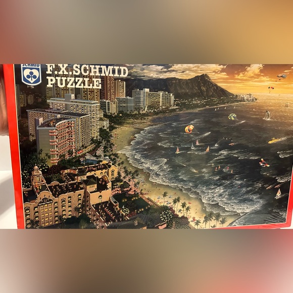 1000 Piece F.X. Schmid Puzzle Hawaiian Paradise Sealed New  -1997 - Picture 11 of 12